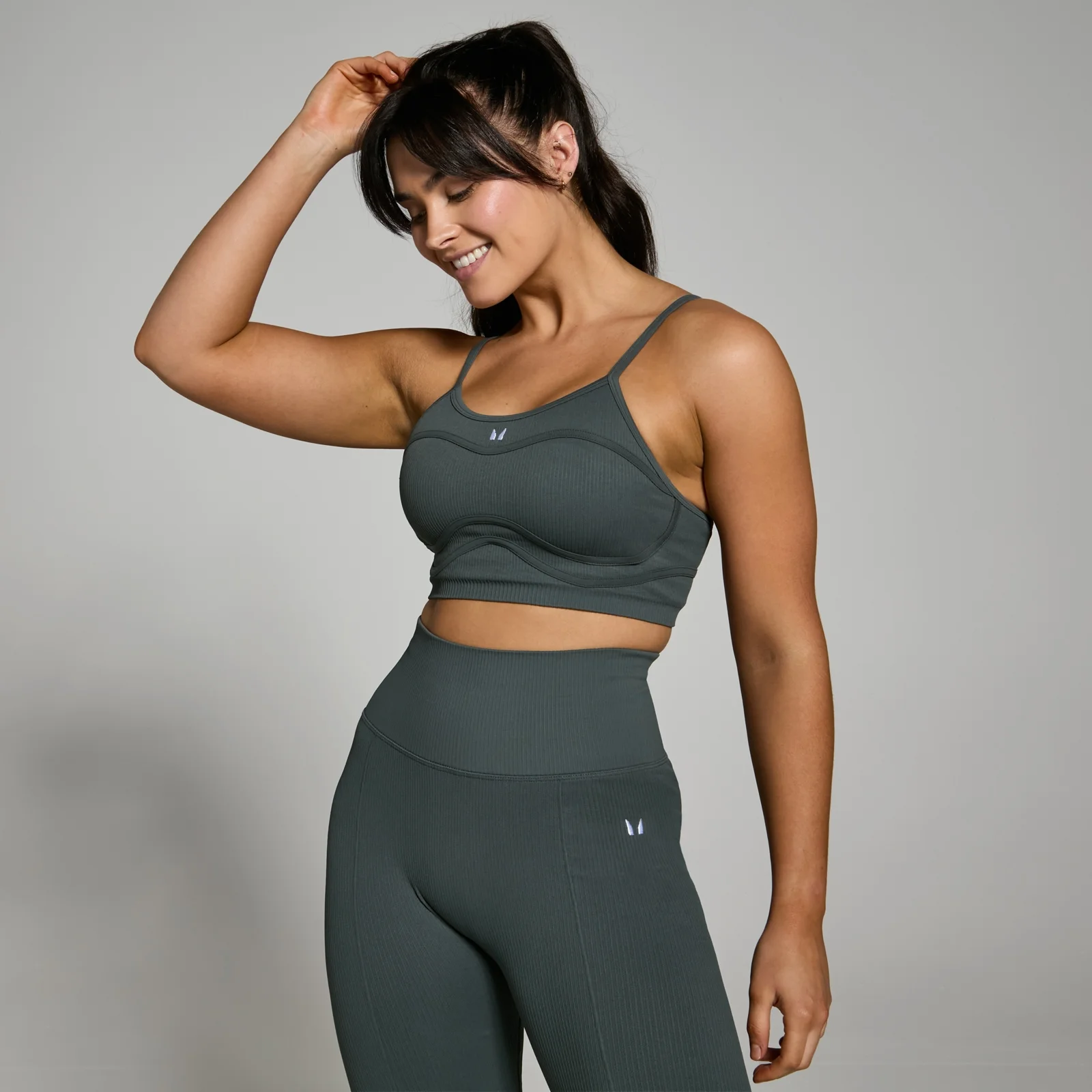 MP Ženski rebrast modrček Lifestyle – Dark Shadow - XS Slika 1