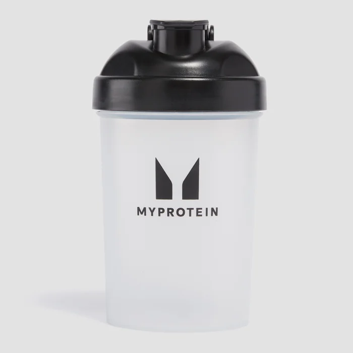 Mini plastični šejker Myprotein – prozoren/črn