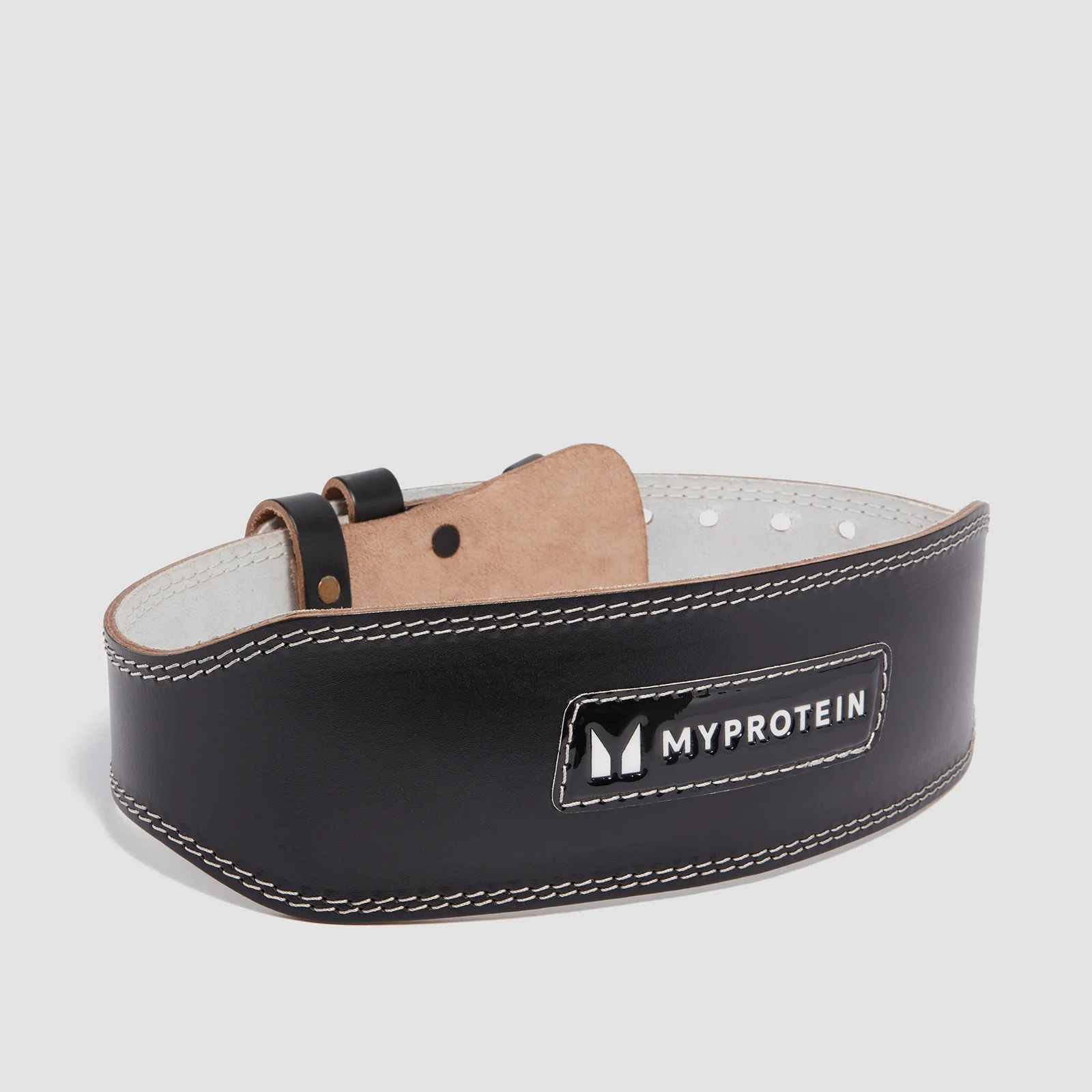 Usnjeni pas za dvigovanje uteži Myprotein – črna - Small (23-32 Inch) Slika 1