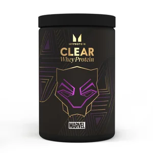 Bistre sirotkine beljakovine Clear Whey Protein – MARVEL - Flavour Black Panther - Blue Raspberry