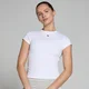 MP Ženska oprijeta majica s kratkimi rokavi Basics – bela