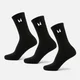 Nogavice Unisex Crew MP (3 v paketu) – črne