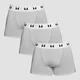 MP Moške boksarice (3 v paketu) Grey Marl/White