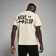 MP majica širokega kroja s kratkimi rokavi Move Club – Vintage White
