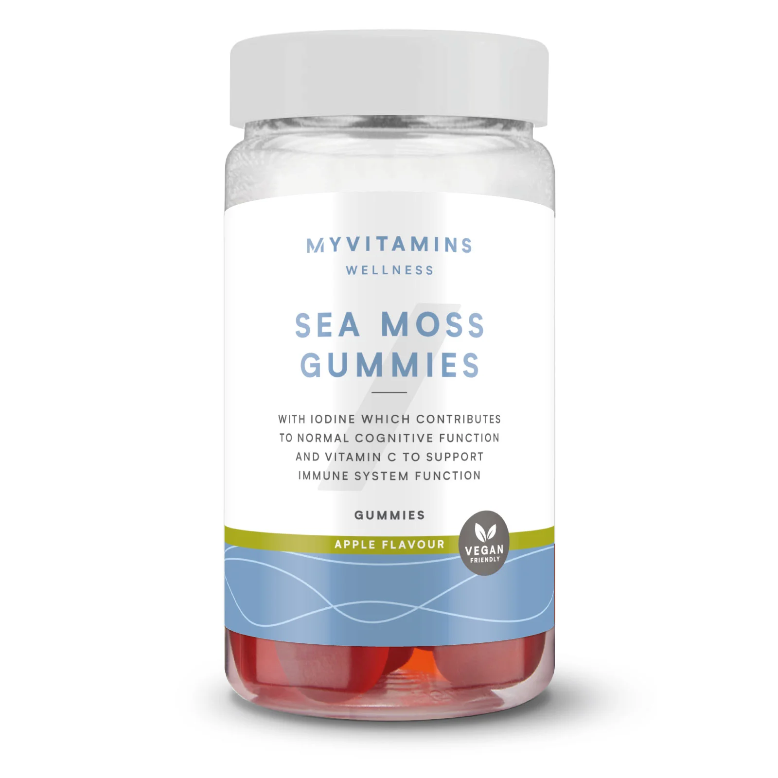 Gumijasti bonboni z irskim mahom - 60gummies - Jabolko Slika 1