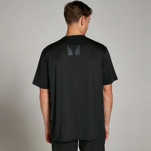 Moška majica s kratkimi rokavi širokega kroja Tempo Mesh Training MP – črna - Size XS