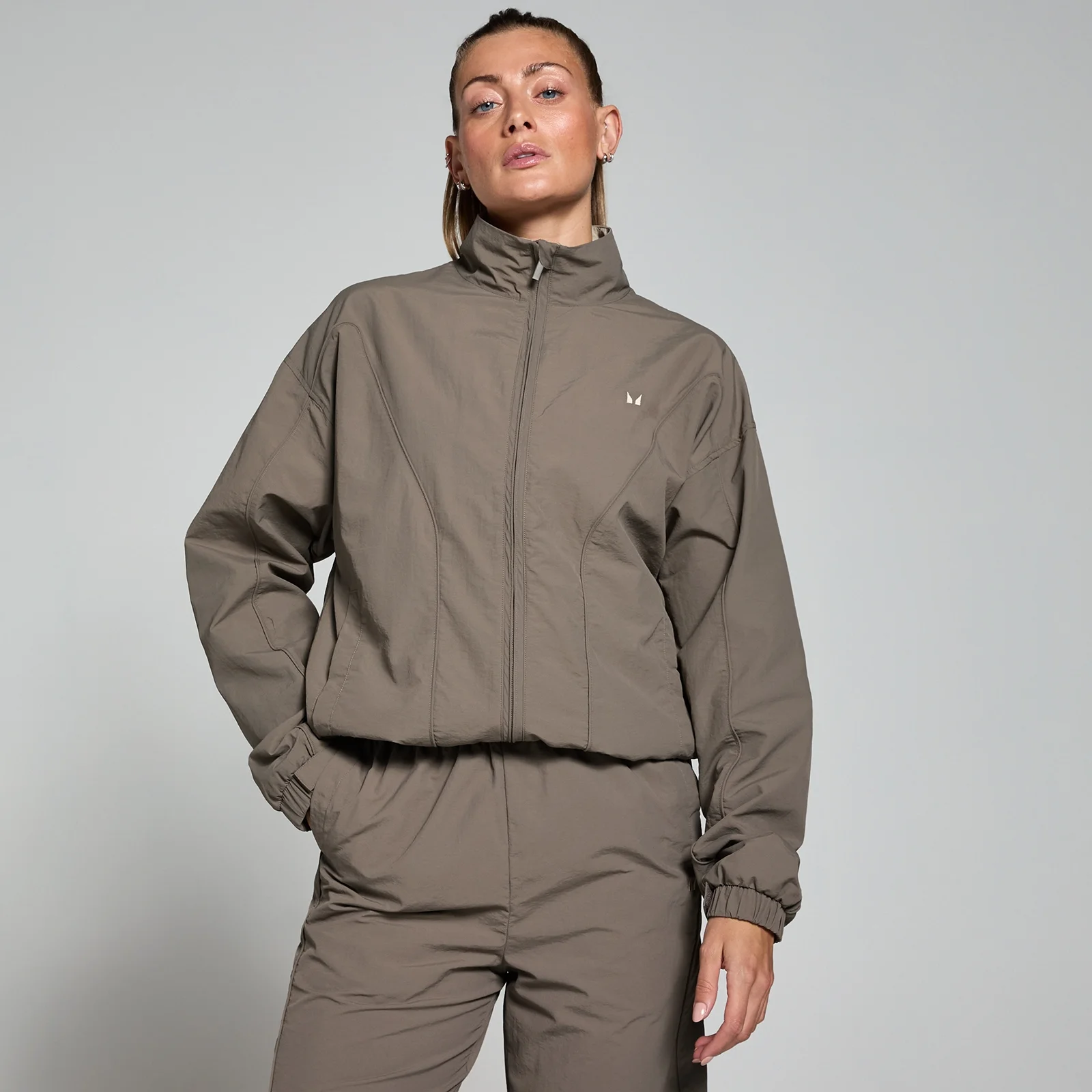 Ženska pletena jakna Tempo Better Woven MP – espreso - M Slika 1