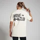 MP majica širokega kroja s kratkimi rokavi Move Club – Vintage White