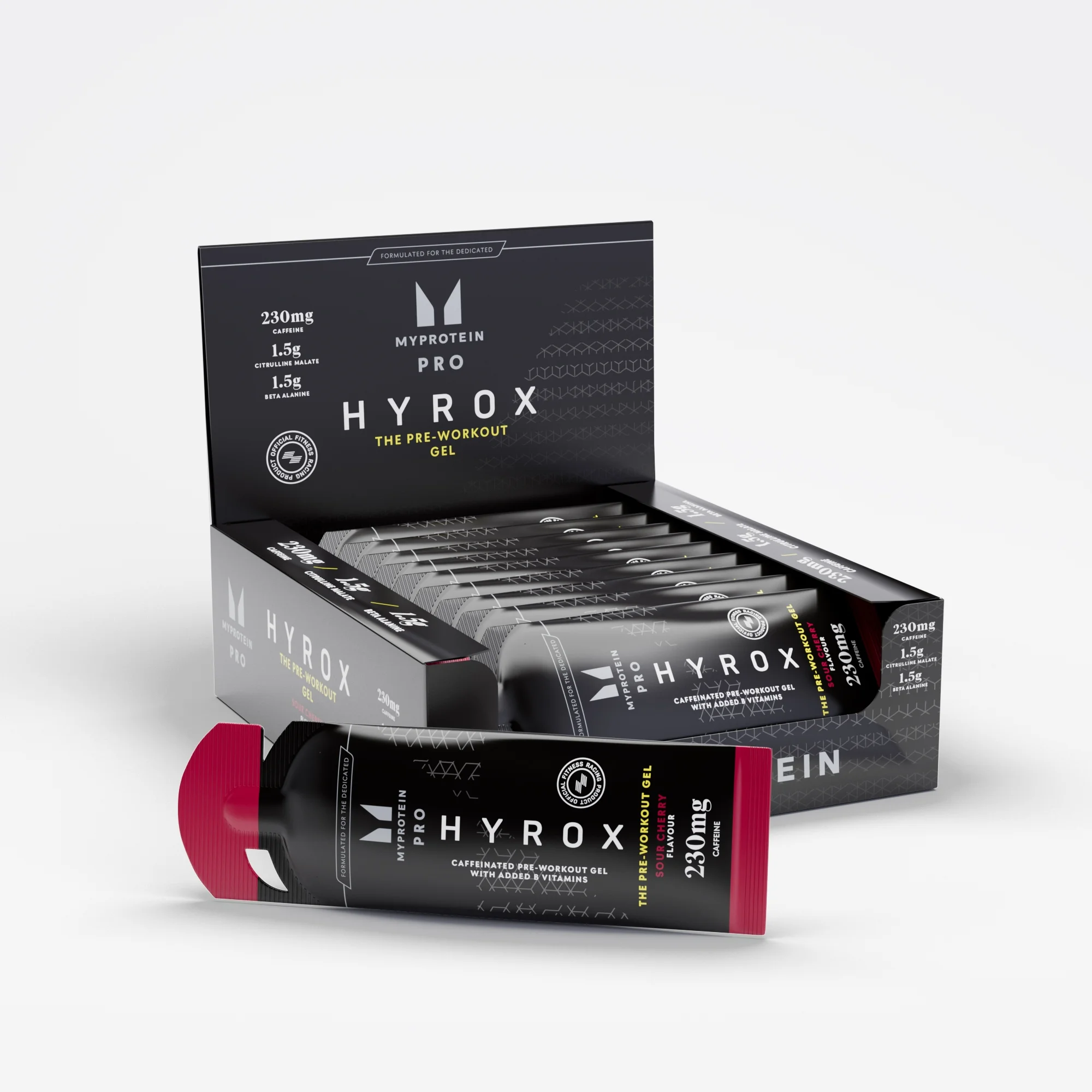 Pre-Workout Gel - 12 x 50g - Sour Cherry (HYROX Edition) Slika 1