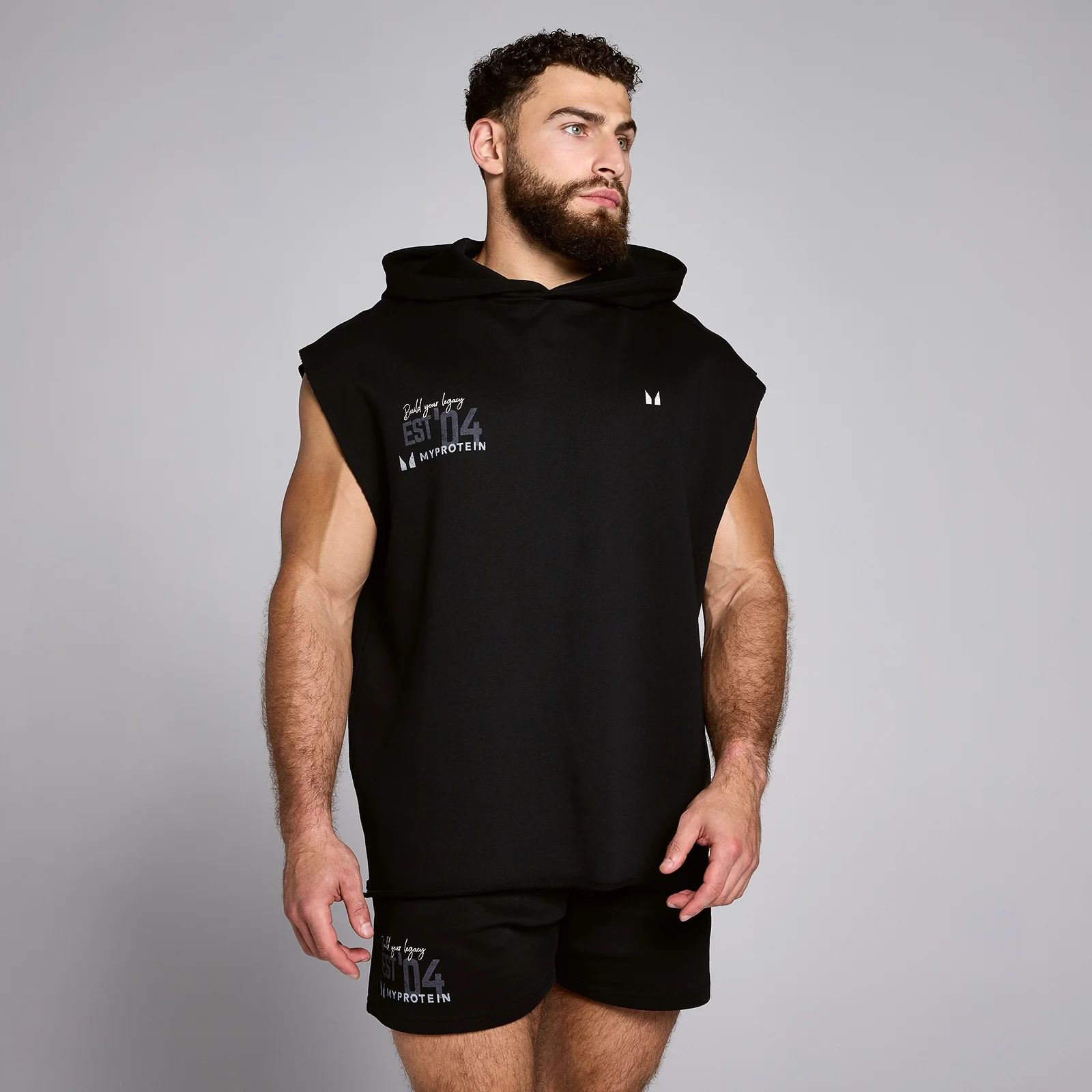 Moška majica brez rokavov s kapuco Origin Graphic MP – črna - XL Slika 1