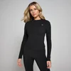 Ženska oprijeta majica z dolgimi rokavi Tempo Good Body Fit MP – črna