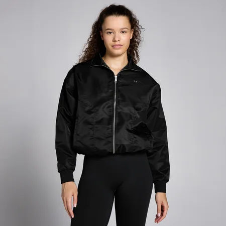Ženska jakna Lifestyle Bomber iz najlona MP – črna