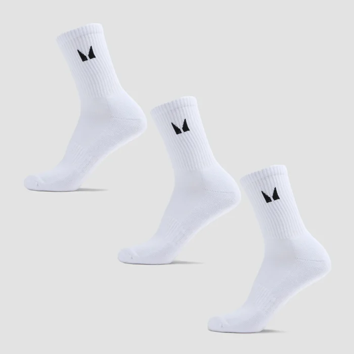 MP Unisex Crew Socks (3 Pack) - White