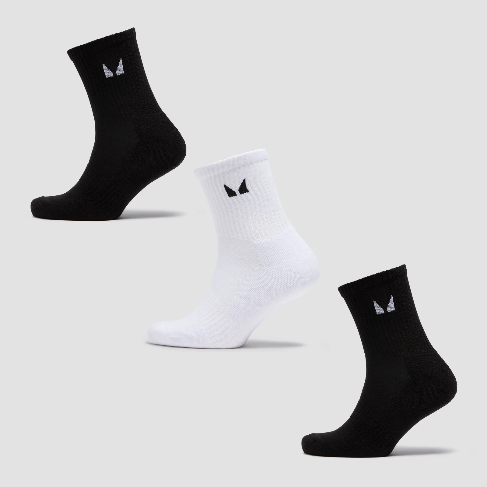 MP Unisex Crew Socks (3 Pack) - Black/White - UK 6-8 Slika 1