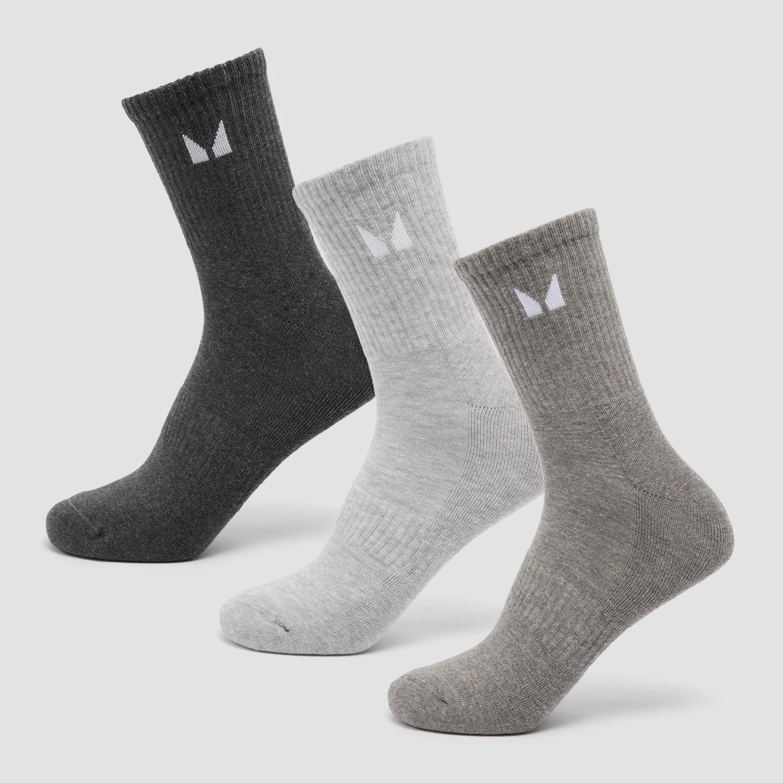 MP Unisex Crew Socks (3 Pack) - Grey - UK 2-5 Slika 1
