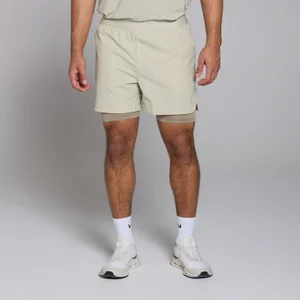 Moške kratke hlače Tempo Graphic 2 v1 MP – slano sive - Size XS