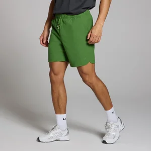 Moške tkane kratke hlače Lifestyle MP – temno borovo zelena - Size XS