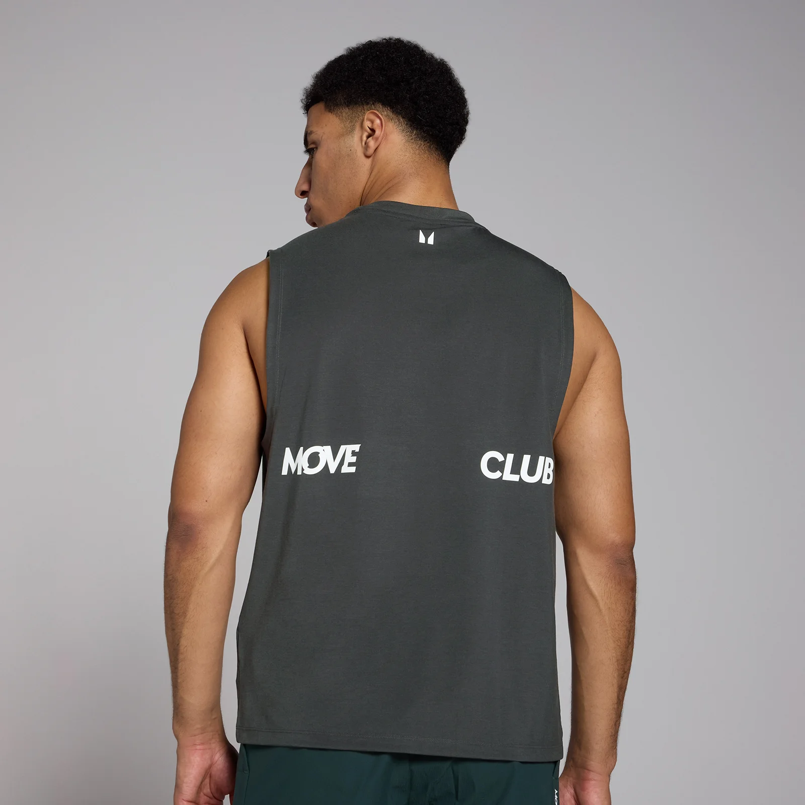 Moška majica širokega kroja Tempo Graphic MP – sprano črna - XS Slika 1