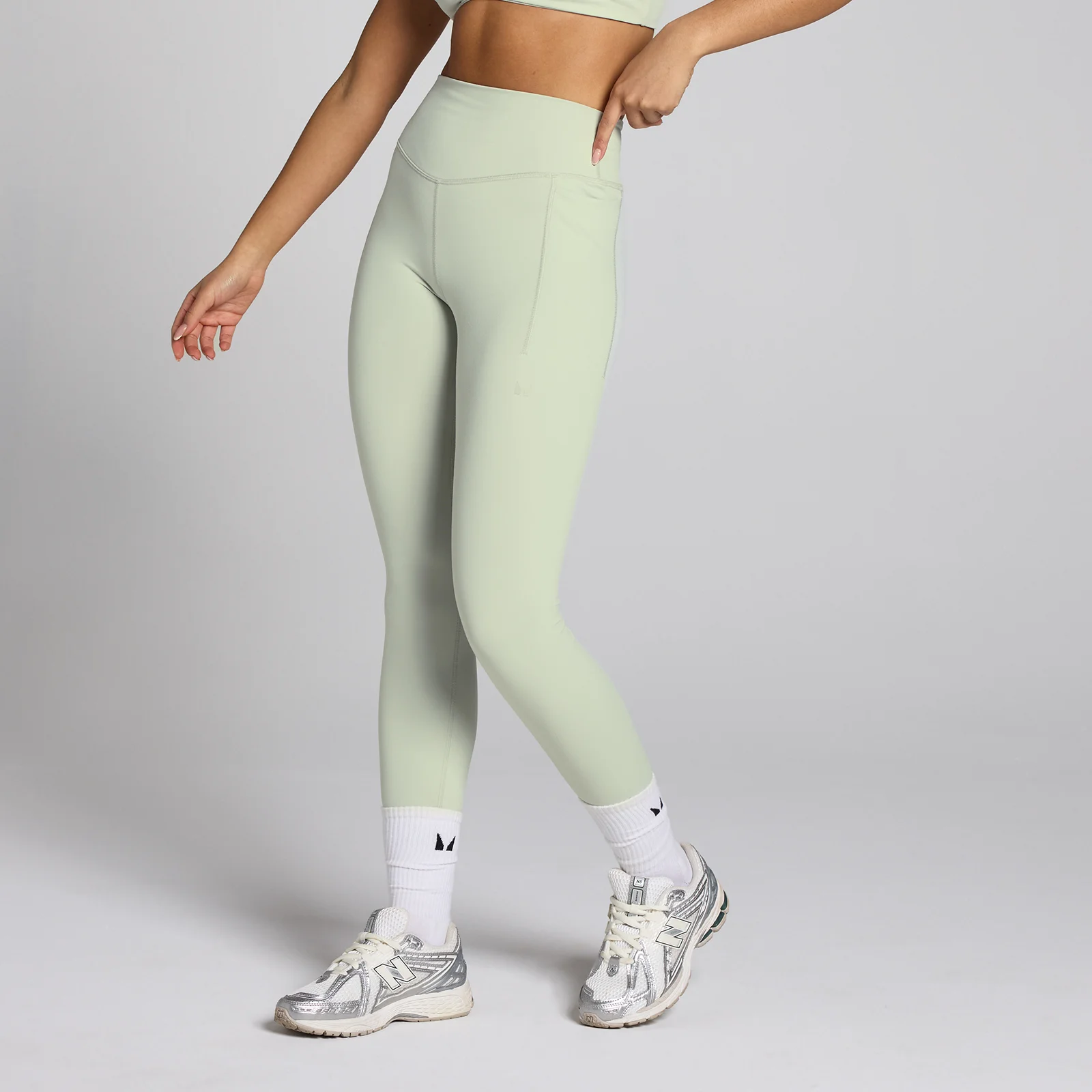 Ženske pajkice Lifestyle Training MP – mineralno zelene - XL Slika 1