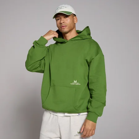 Majica s kapuco širokega kroja Lifestyle MP – Dark Pine
