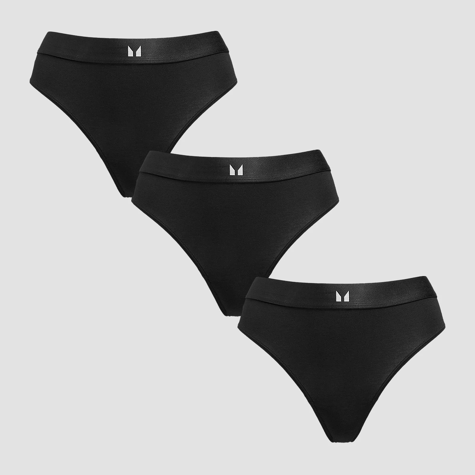 MP Women's Mid Rise Bikini Brief (3 Pack) - Black - XL Slika 1