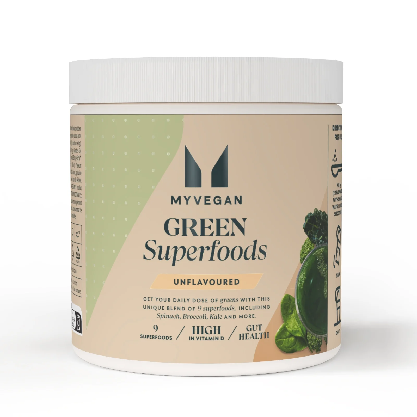 Mešanica zelenih superživil Green Superfoods - 50Porcij - Brez Okusa/Nearomatiziran Slika 1