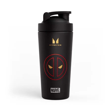 Šejker Myprotein Deadpool iz reciklirane kovine – črna