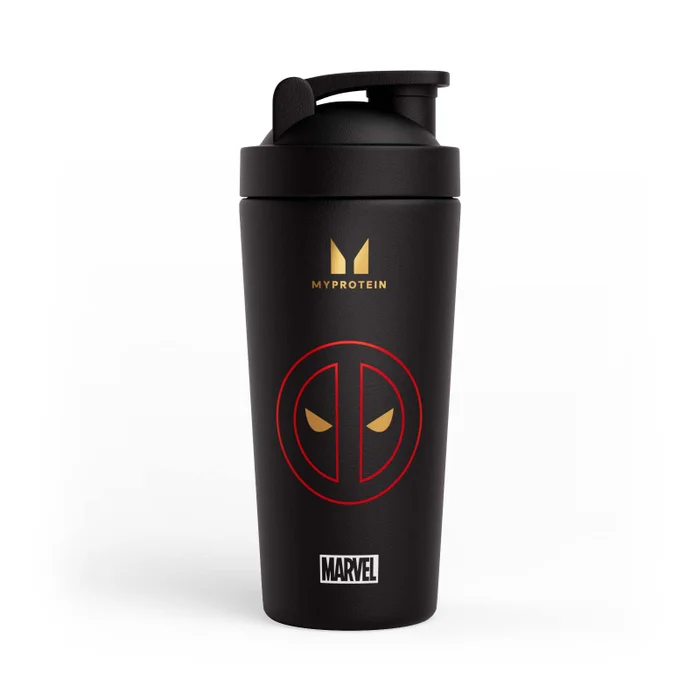 Šejker Myprotein Deadpool iz reciklirane kovine – črna