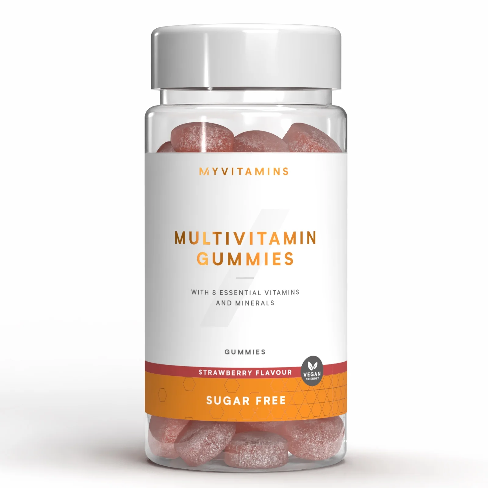 Multivitaminski gumijasti bonboni brez sladkorja - 60gummies - Sugar Free Strawberry Slika 1