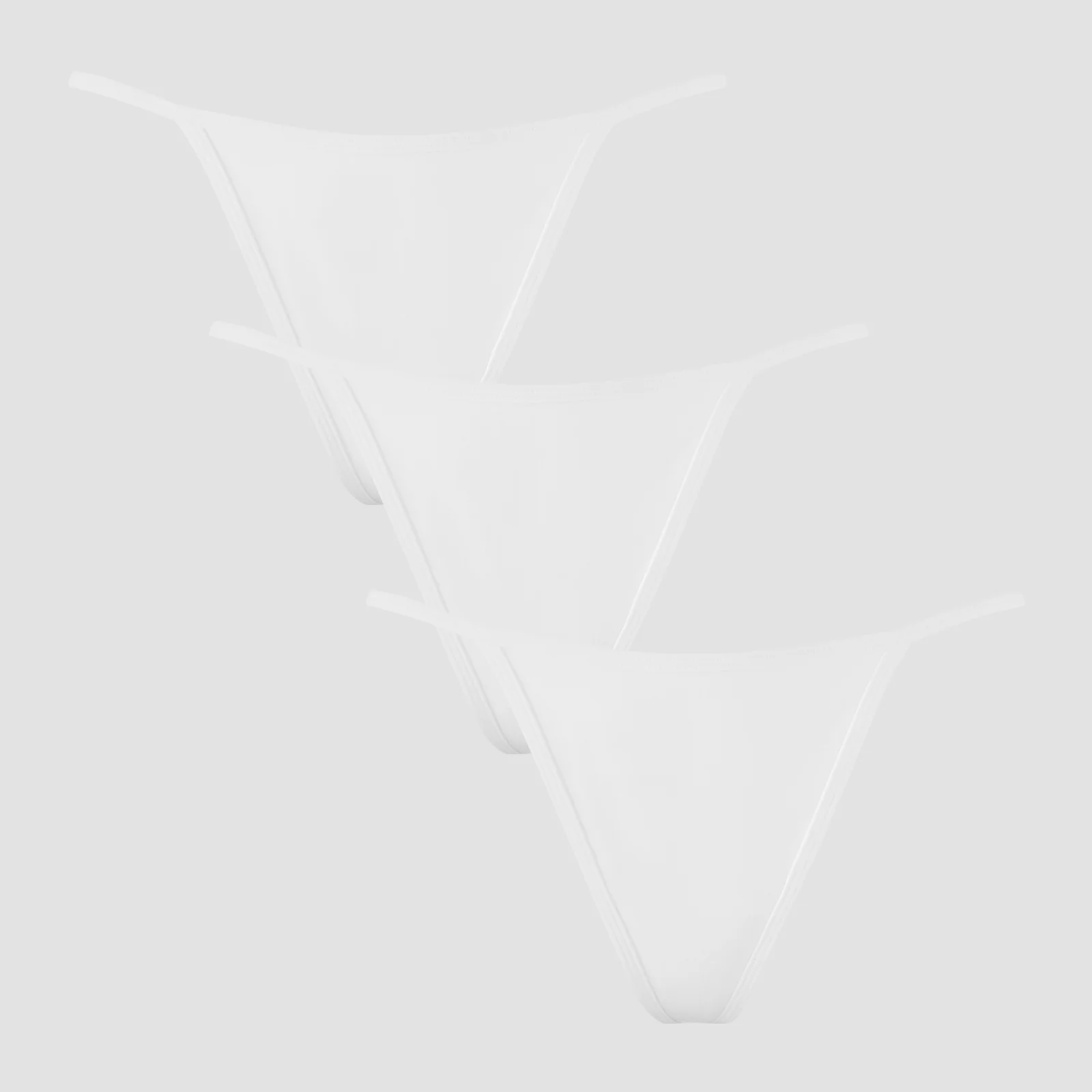 Ženske spodnjice G-string s srednje visokim pasom MP (pakiranje s 3 kosi) – bela - L Slika 1