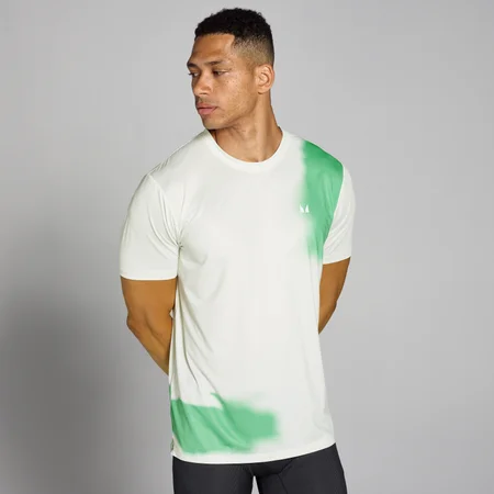 Moška majica s kratkimi rokavi Velocity Mesh Print MP – Misty Green