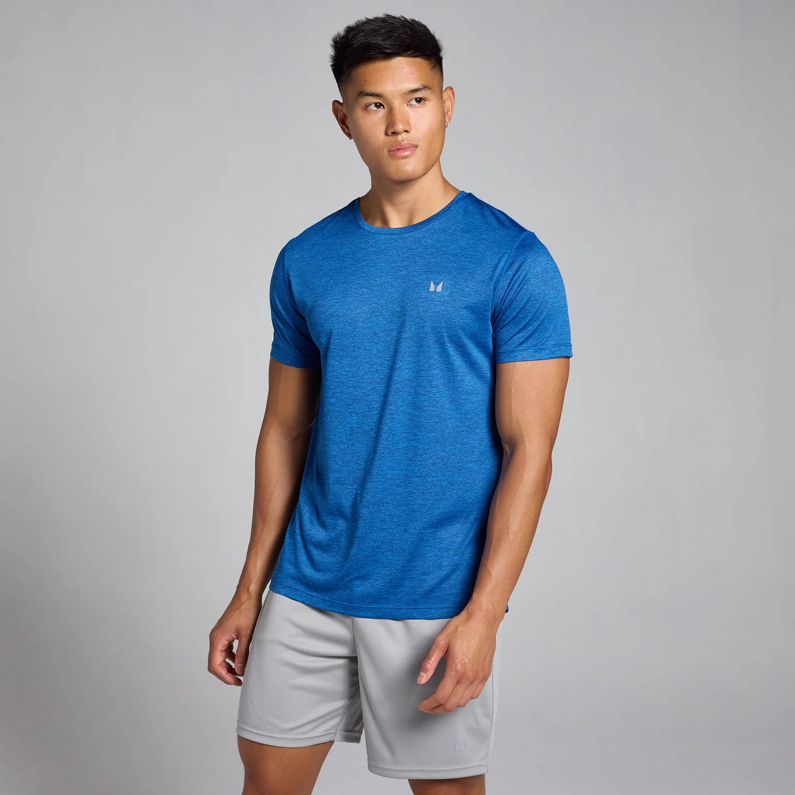 Moška majica Tempo Marl MP – True Blue modra - S Slika 1