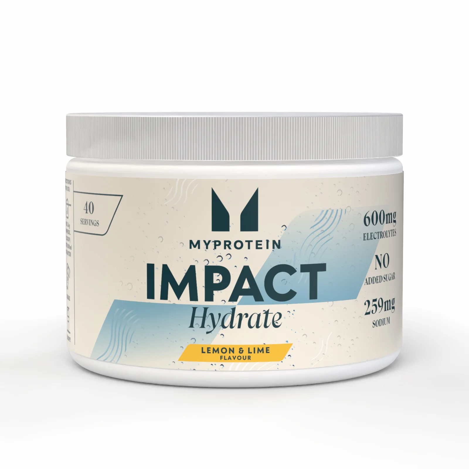 Mešanica elektrolitov Impact Hydrate - 40Porcij - Limona in Limeta Slika 1