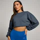 Ženska majica z dolgimi rokavi Tempo Slouchy Cropped MP – Midnight