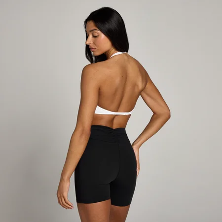 Ženski športni modrček Tempo Halterneck Open Back MP – bela