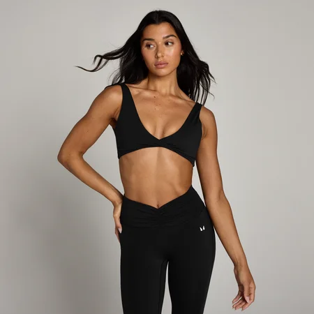 Ženski športni modrček Tempo Twist Front MP – črna
