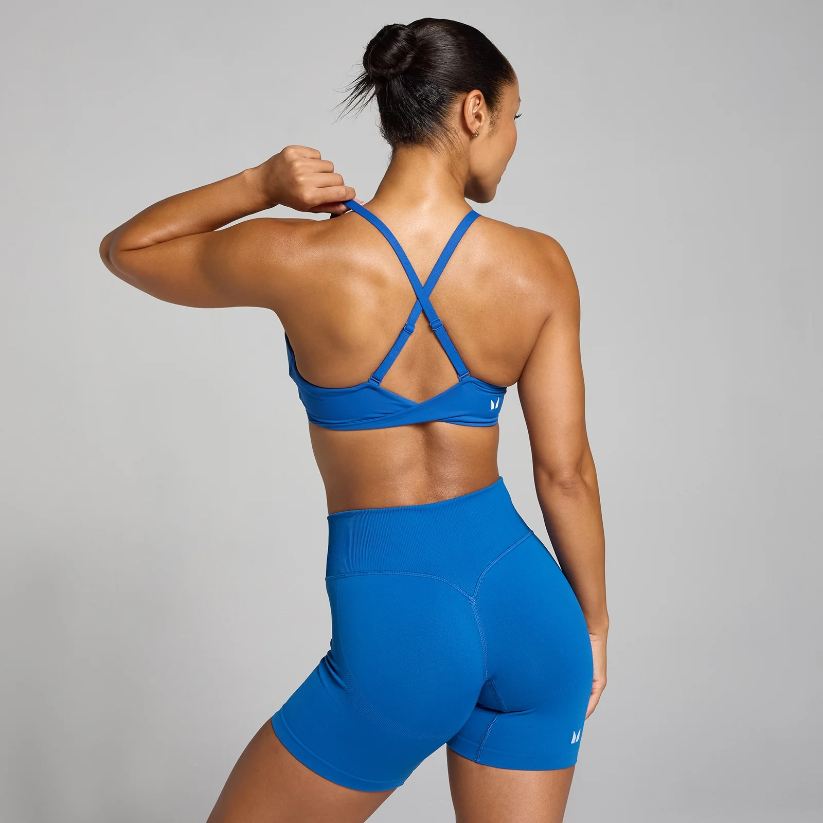 Ženski športni modrček Tempo Twist Back MP – True Blue modra - S Slika 1