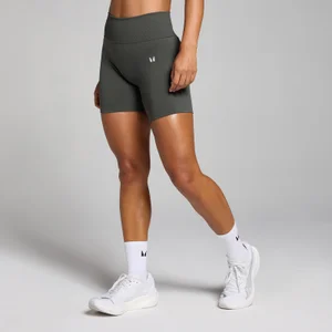 Ženske brezšivne kratke hlače s srednje visokim pasom Tempo MP – nočno siva - Size XS