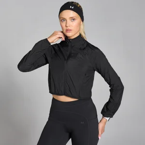 Ženska oprijeta vetrovka kratkega kroja Velocity MP – črna - Size XS