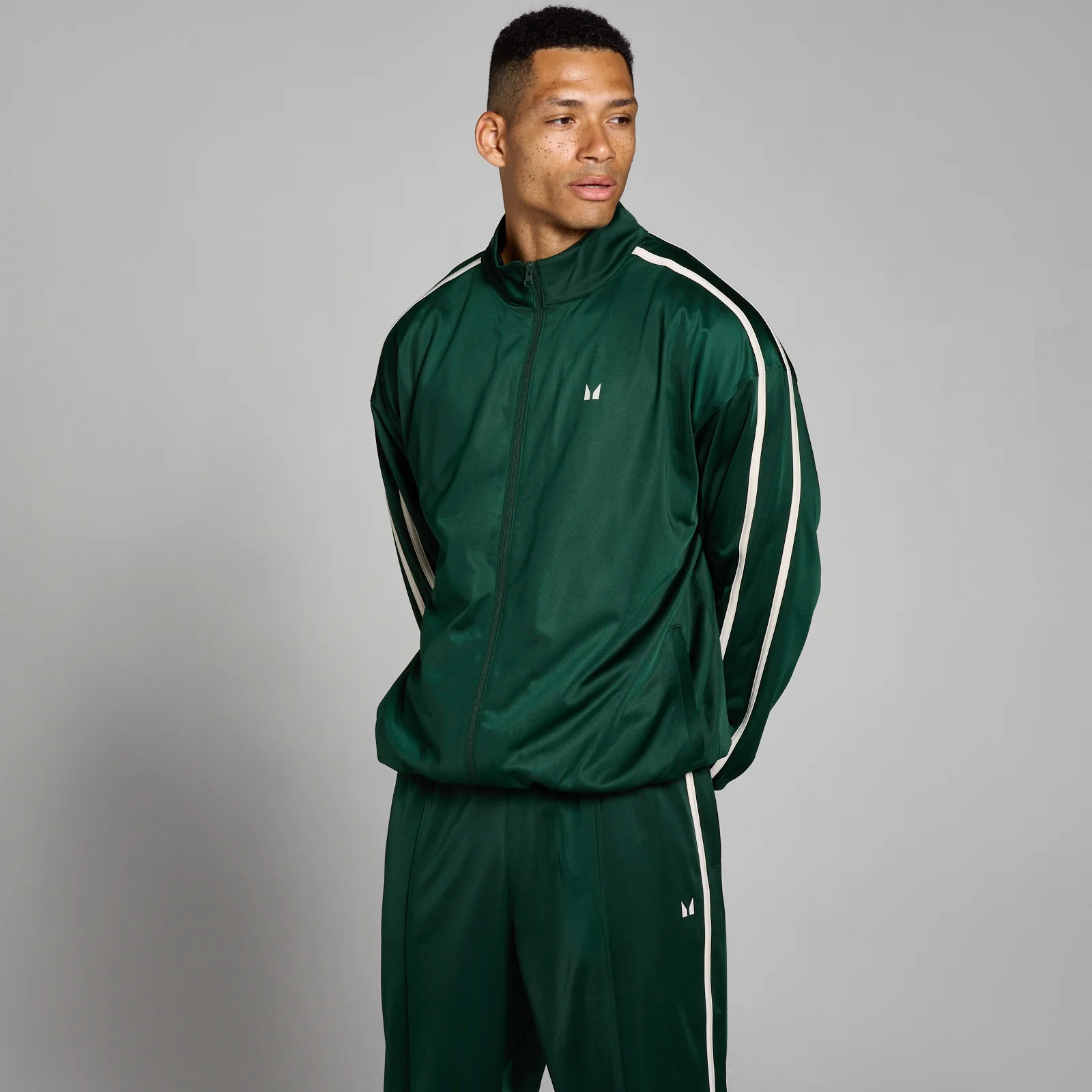 Moška jakna Tricot Track MP – temno smaragdna - XS Slika 1