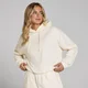 Ženski pulover s kapuco iz flisa MP – Soft Cream
