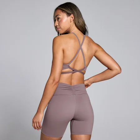 Ženski športni modrček Tempo Strappy Back MP – kavna