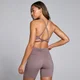 Ženski športni modrček Tempo Strappy Back MP – kavna