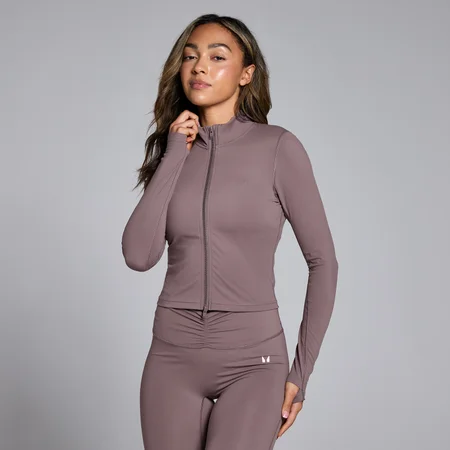 Ženska jakna Tempo Cropped MP – kavna