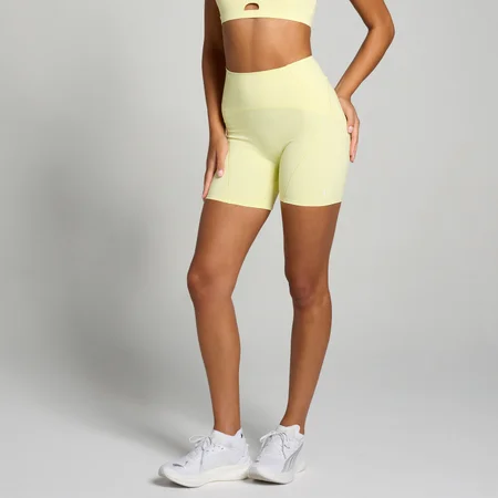 Ženske kratke hlače Tempo Ultra Curved Seam MP – limona
