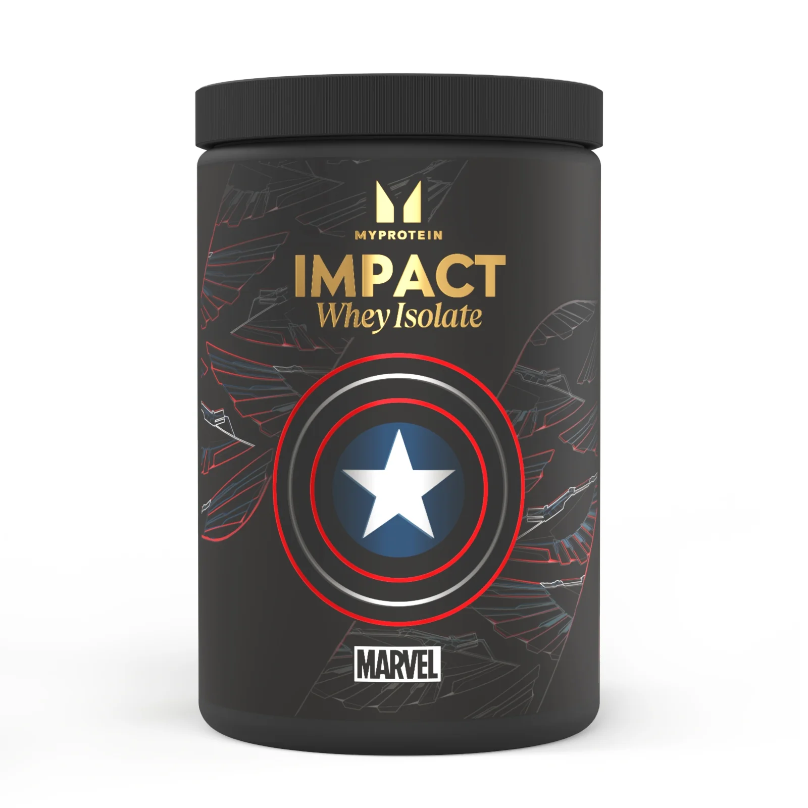 Izolat sirotkinih beljakovin Impact Whey — Captain America — Vanilja in malina Slika 1