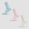 Unisex nogavice Crew (3 paketi) MP – bombaž/Baby Pink/Baby Blue