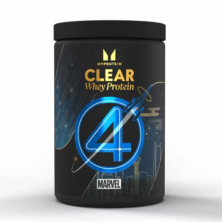 Bistre sirotkine beljakovine Clear Whey Protein – modri žvečilni gumi (Fantastic Four)
