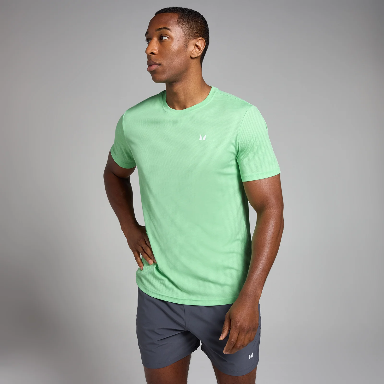 Moška športna majica s kratkimi rokavi Active Grid MP – meta - XS Slika 1