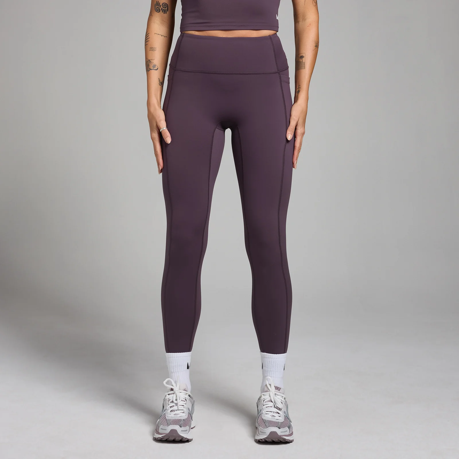 Ženske pajkice Active Pocket MP – temno vijolične - XS Slika 1